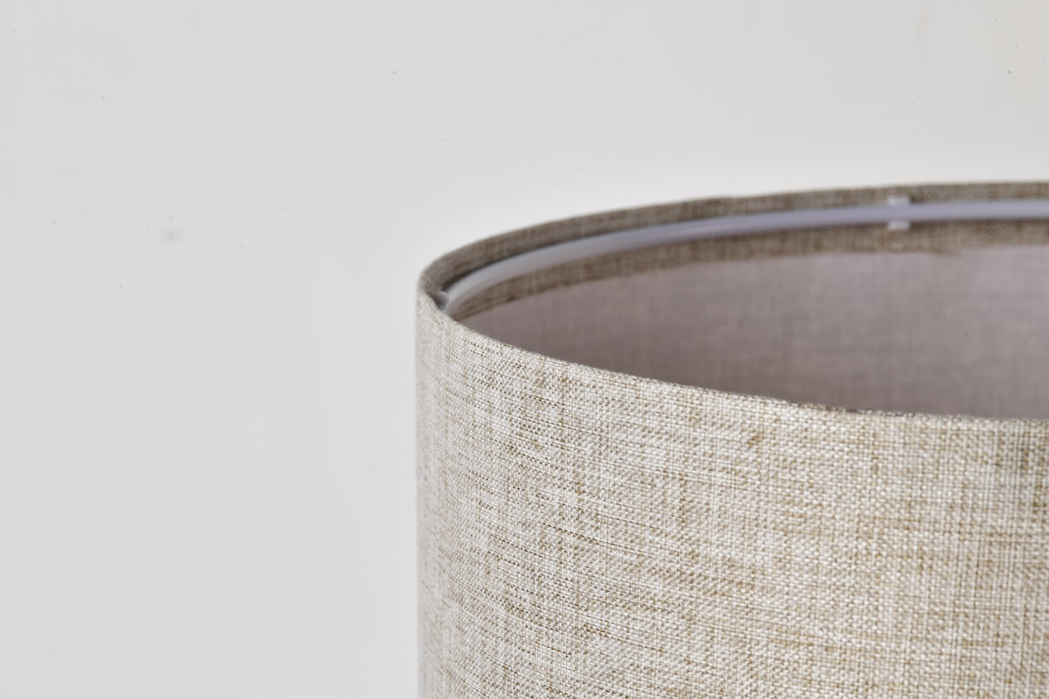 White Modern Columnar Linen Table Lamp for children's bedrooms