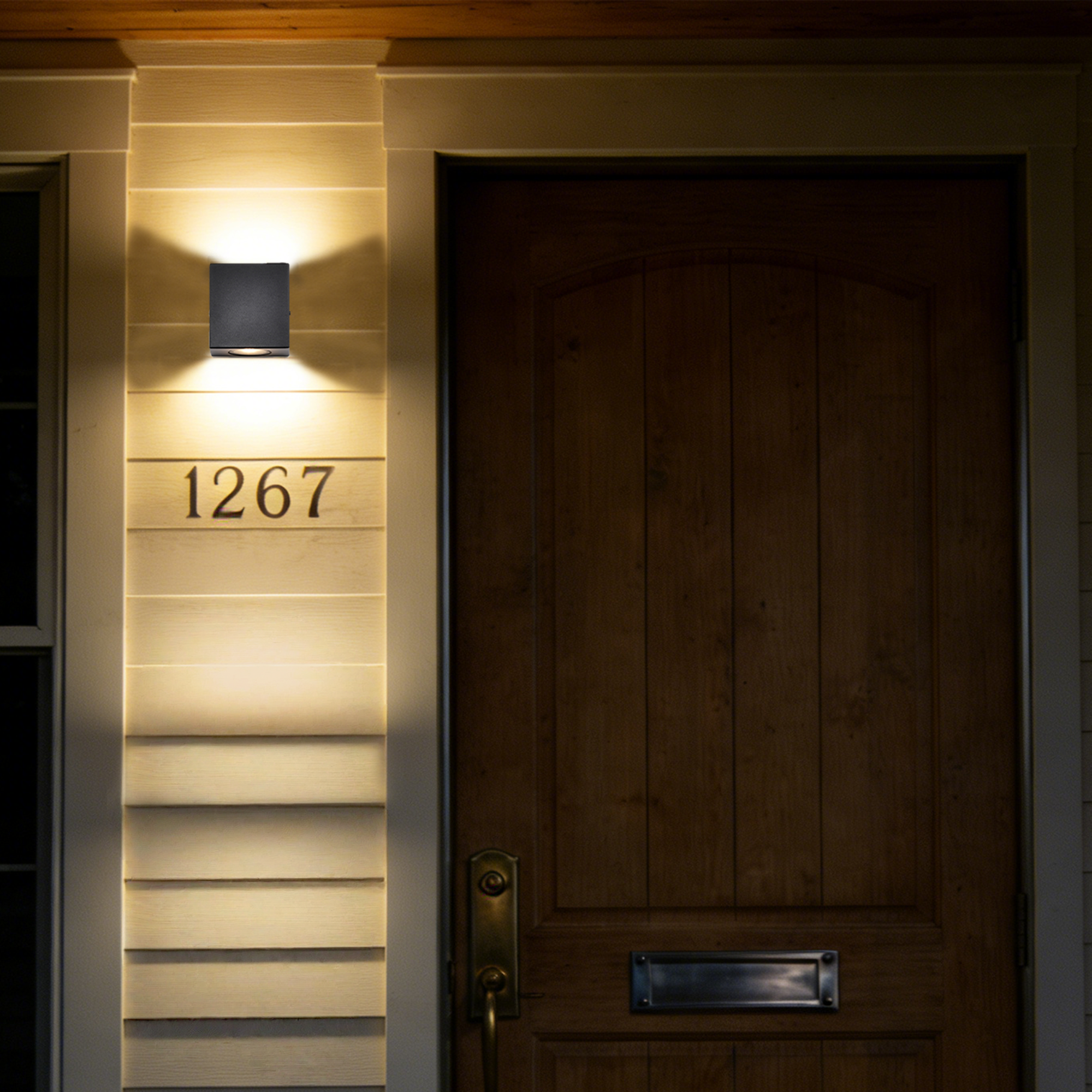 Modern Outdoor LED Wall Lights,Up and Down ,10W 3000K Exterior Lighting Fixture, Waterproof Hardwired Wall Light for Porch, Patio, Garage, and Front Door