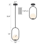 Black Pendant Light Fixtures Globe Pendant Lights 1-Light