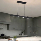 Modern 31 inch Built-in LED Hanging Light Fixture，LED Linear Pendant Light Fixtures