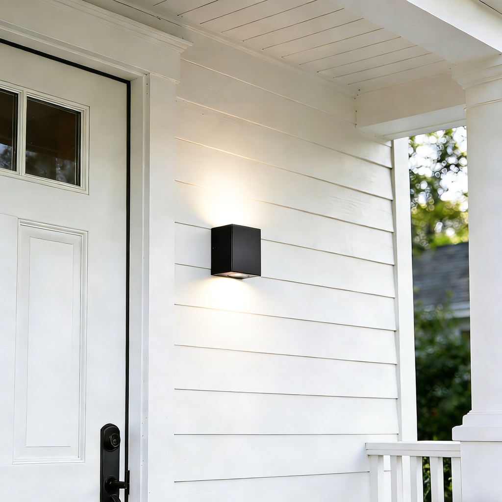 Modern Outdoor LED Wall Lights,Up and Down ,10W 3000K Exterior Lighting Fixture, Waterproof Hardwired Wall Light for Porch, Patio, Garage, and Front Door