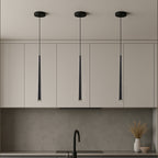 Set of 3 Modern Slim LED Pendant Lights for bars or small commercial spaces