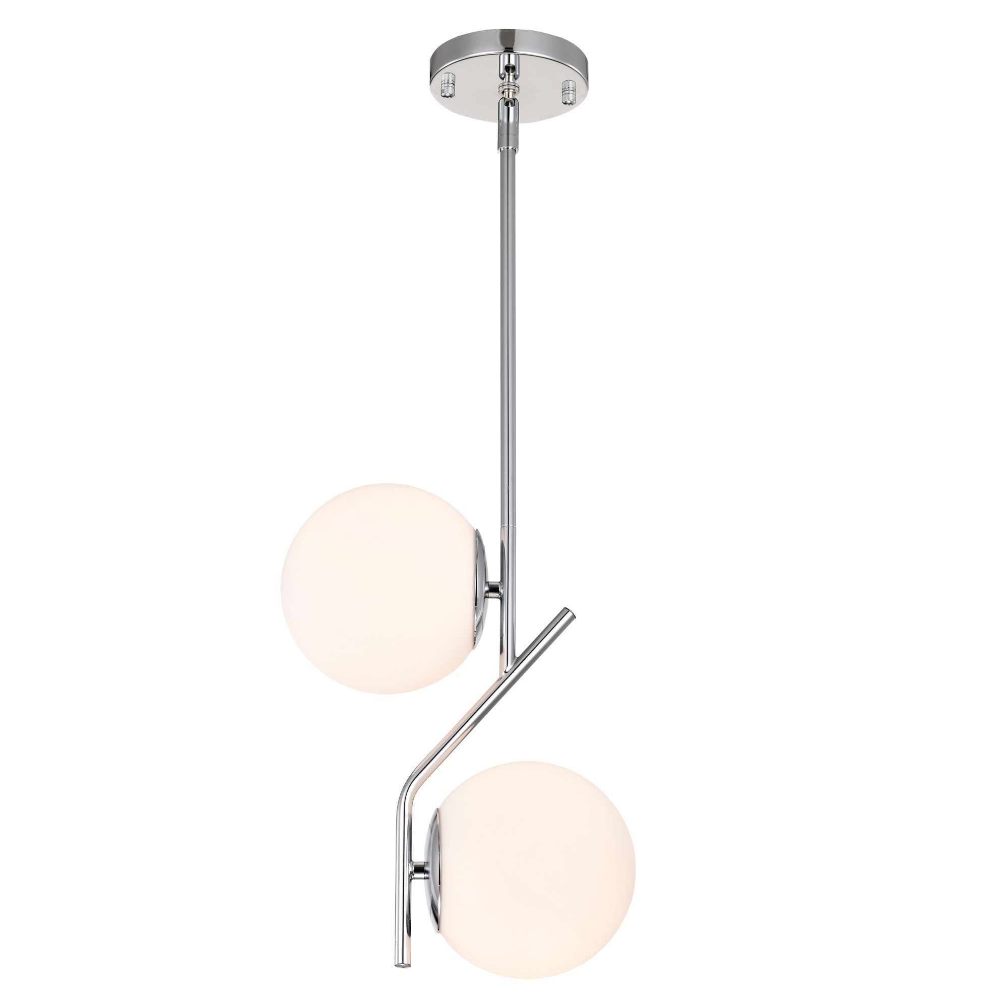 Milk White Glass 150mm Pendant Light Fixture, 7W, One Light Hanging Fixture for Kitchen Island, Adjustable Length Indoor Lighting for Dinning Room Bedroom
