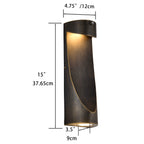 Dusk to Dawn Outdoor Lights – LED Up Down Wall Sconce with Sensor, Single Pack