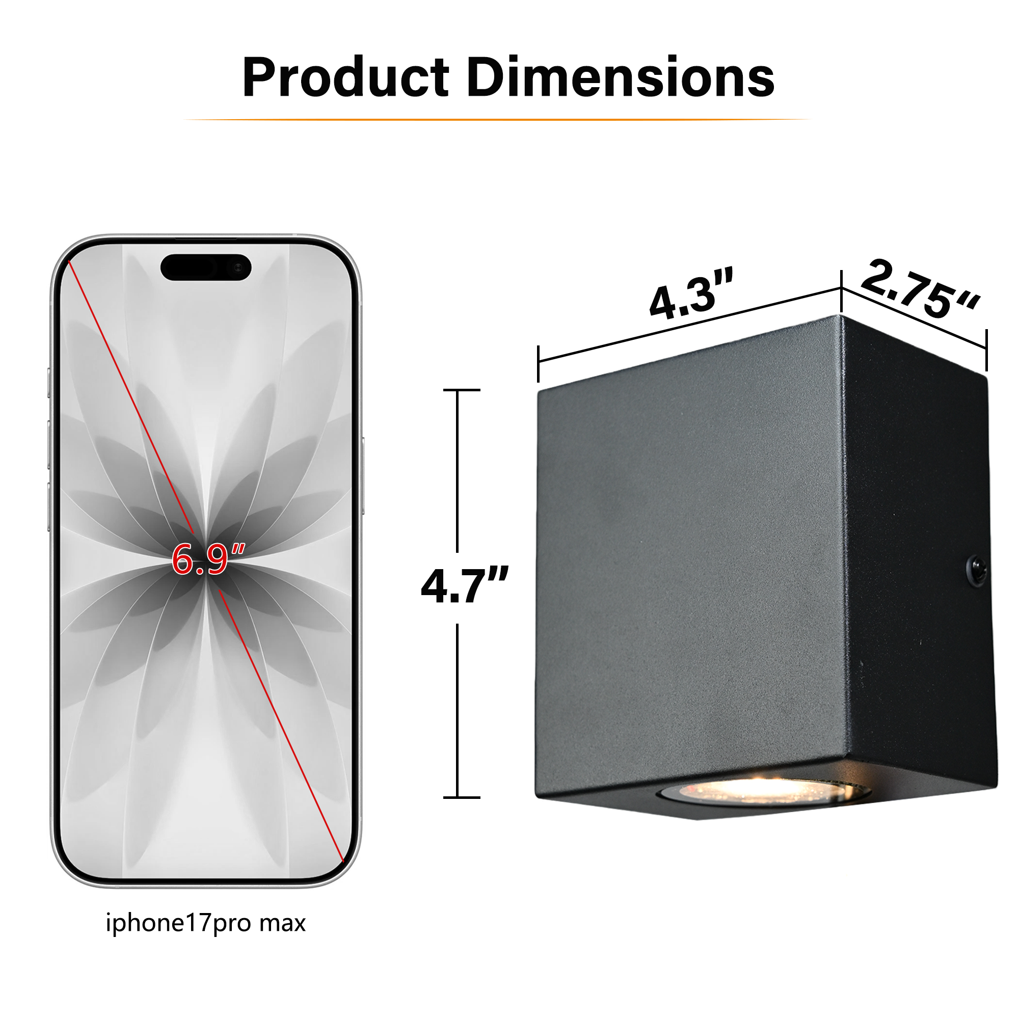 Modern Outdoor LED Wall Lights,Up and Down ,10W 3000K Exterior Lighting Fixture, Waterproof Hardwired Wall Light for Porch, Patio, Garage, and Front Door