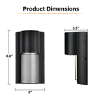 Outdoor LED Wall Lights, Warm White Hardwired Exterior Light Fixture for Porch, Patio,Front Door