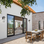 Modern LED Outdoor Wall Sconce with Wather Drop Glass for Doorway