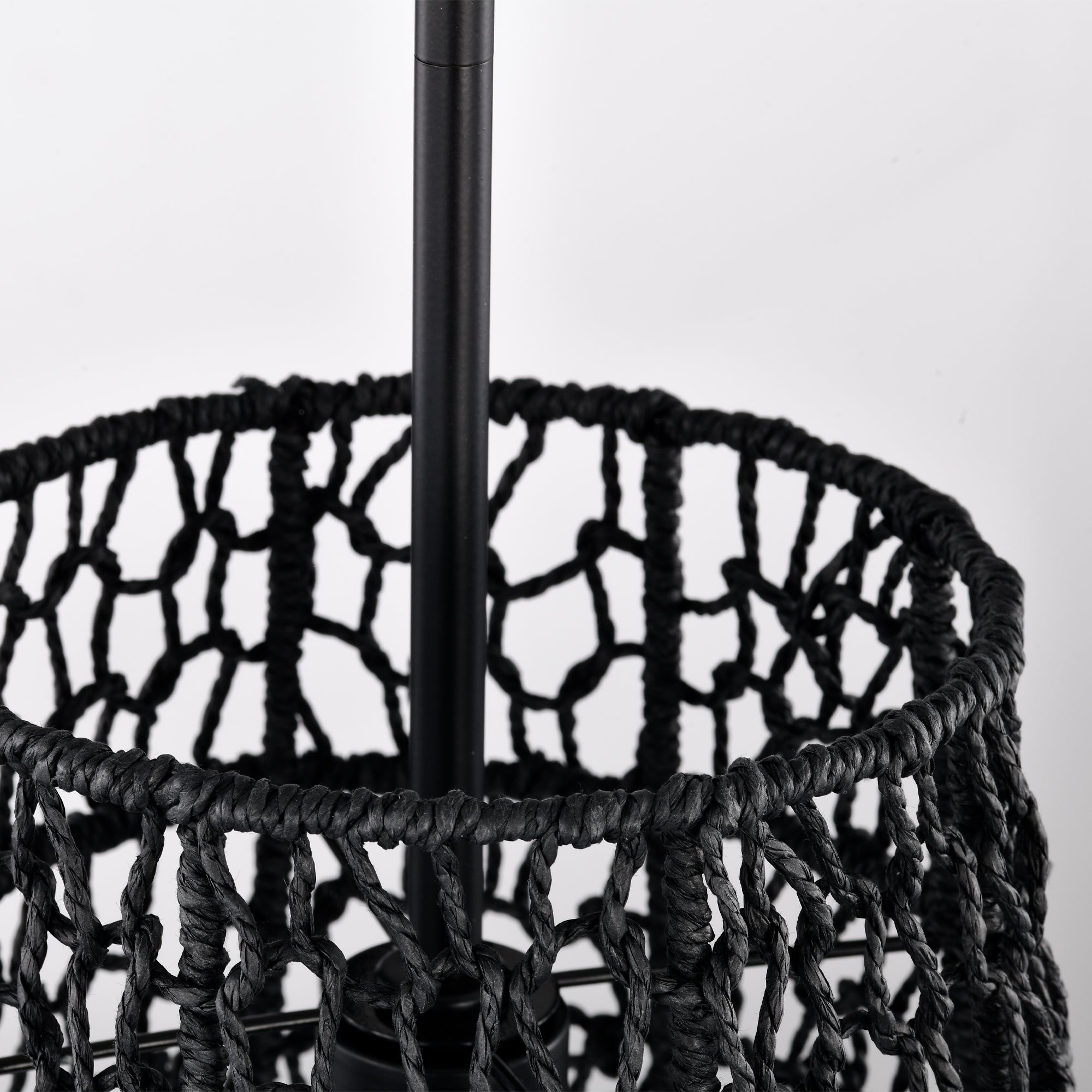 Bohemian Woven Rattan Pendant Light with lantern shape for dining room
