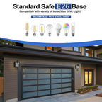 Outdoor Porch Lights Black Roman Light Fixture Waterproof Outdoor Wall Lights