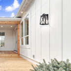 Outdoor Wall Lantern Black Outdoor Wall Sconce 1 Light Outdoor Light Fixture with Clear Glass Shade