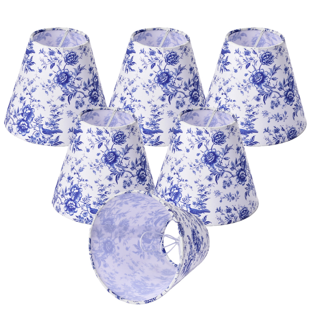 Clip-On Set of 6 Empire Chandelier Shades
