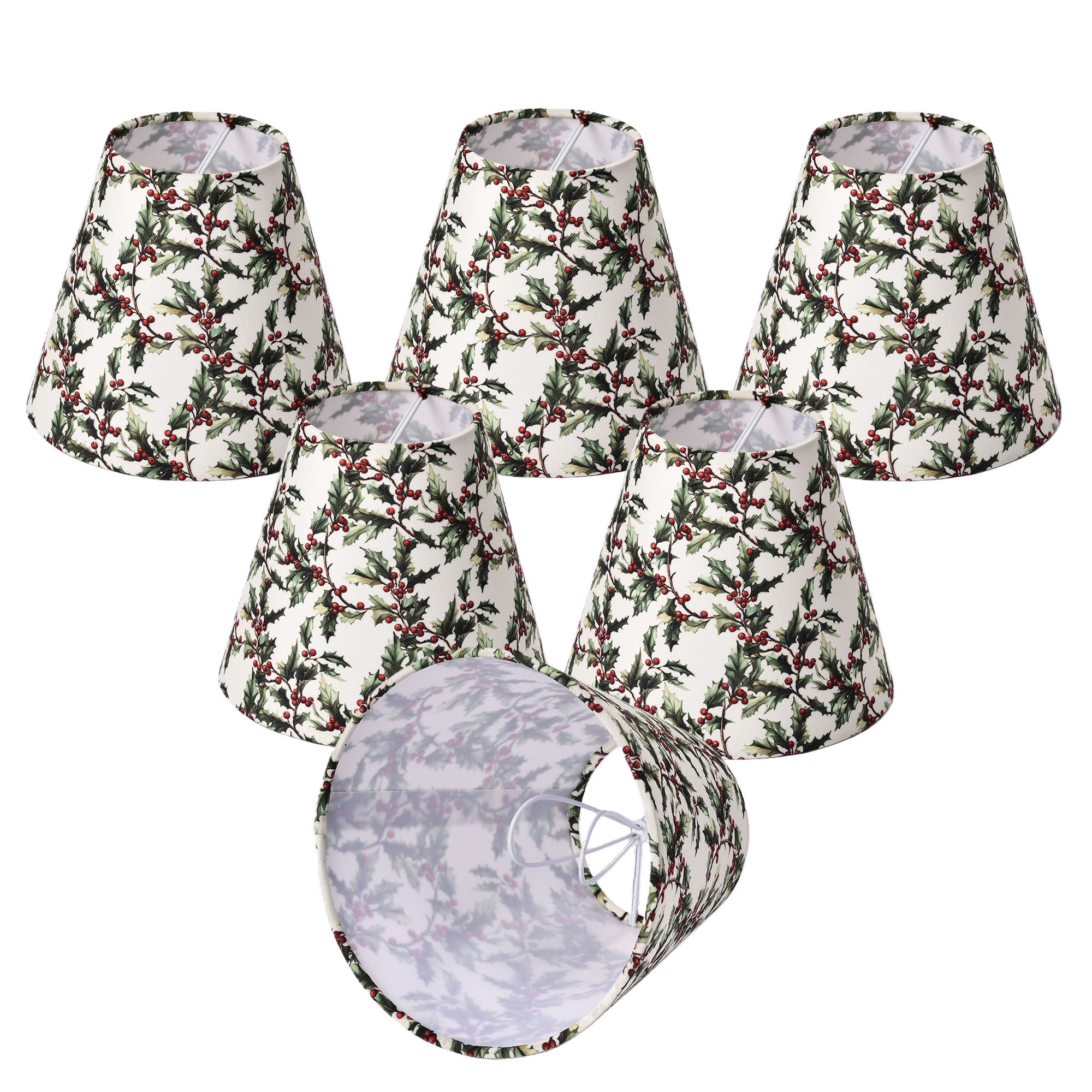 Clip-On Set of 6 Empire Chandelier Shades