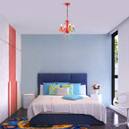 Multicolor Mini Crystal Chandelier Lighting Modern Chandeliers for Girls Bedrooms