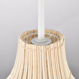 Classical Bohemian Woven Rattan Pendant Light Fixture with pot shade