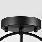 Modern Globe Flush Mount Ceiling Light with Glass Shade, E12 Base Indoor Ceiling Lamp for Bedroom, Hallway & Entryway