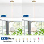 Gold Modern Globe Pendant Lighting for Kitchen Island 1-Light