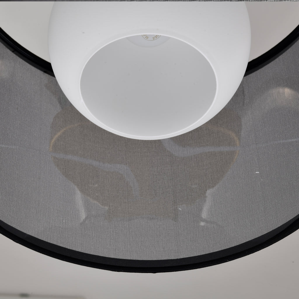 Modern&Contemporary Drum Semi-Flush Mount Light for living room