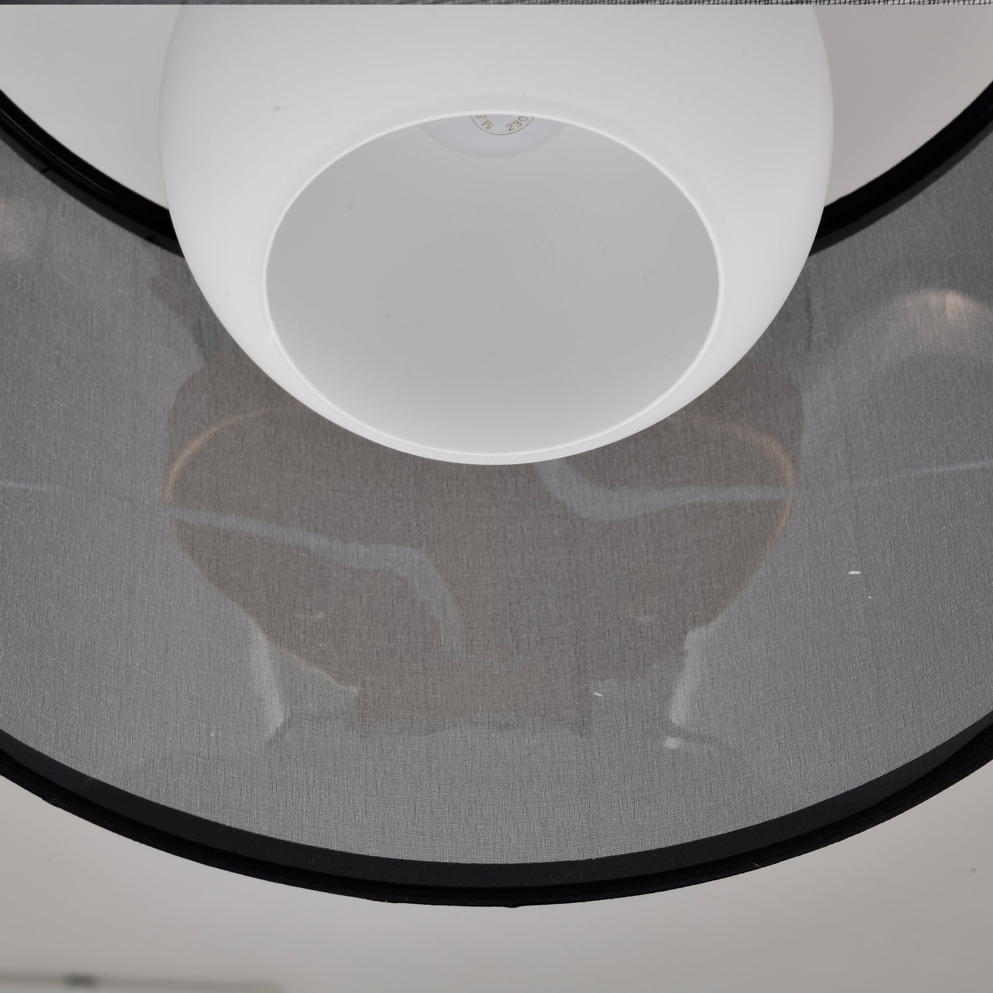 Modern&Contemporary Drum Semi-Flush Mount Light for living room