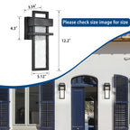 Modern LED Outdoor Wall Sconce with Wather Drop Glass for Doorway