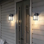 COTTAGE LIFE Porch Lights Outdoor Wall Lantern 1 Pack Exterior Light Fixtures Wall Mount Black Waterproof Outdoor Porch Light Outdoor Lights for House