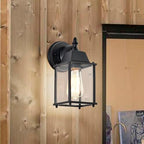 COTTAGE LIFE Porch Lights Outdoor Wall Lantern 1 Pack Exterior Light Fixtures Wall Mount Black Waterproof Outdoor Porch Light Outdoor Lights for House