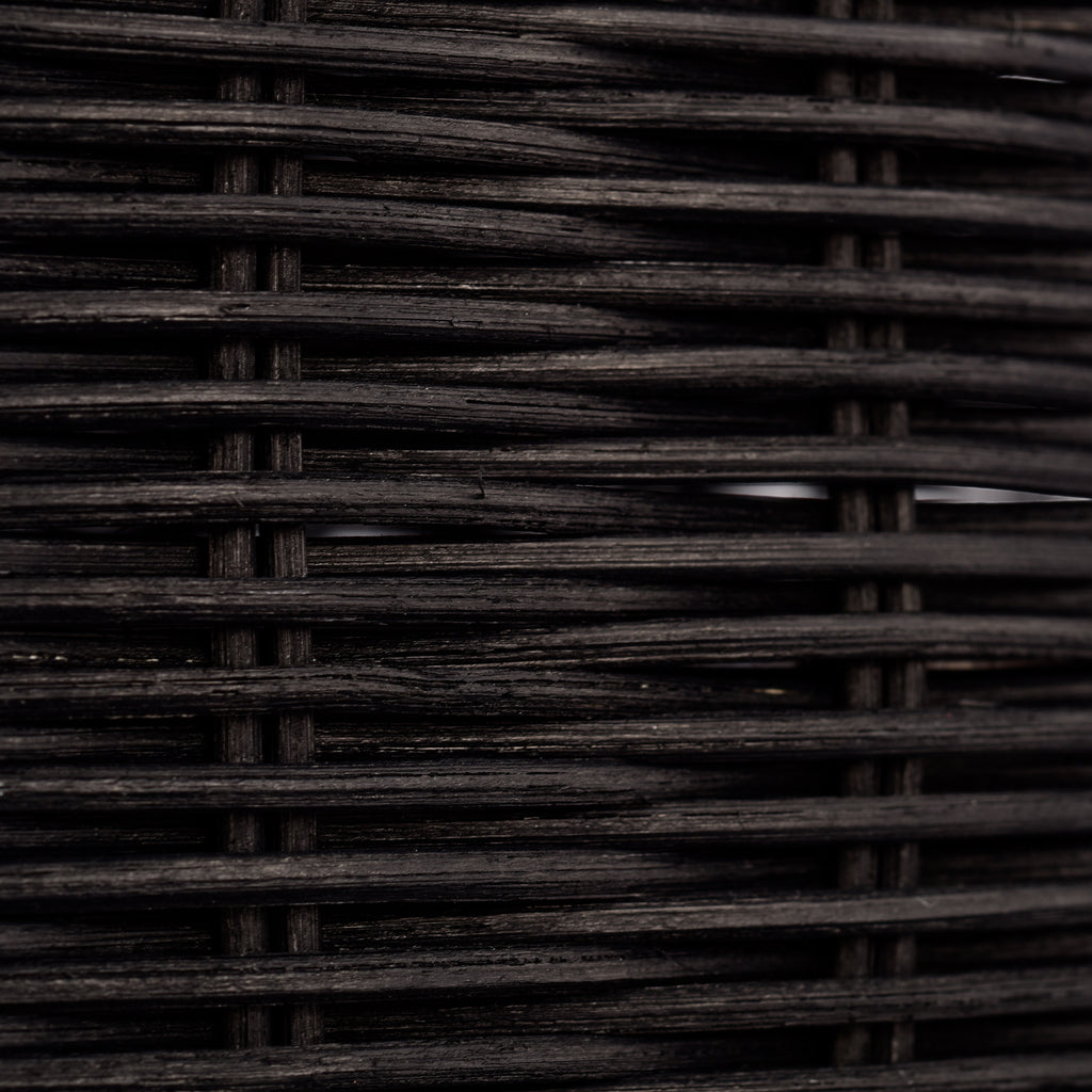 Black Bohemian Bell Woven Rattan Pendant Light for dining room