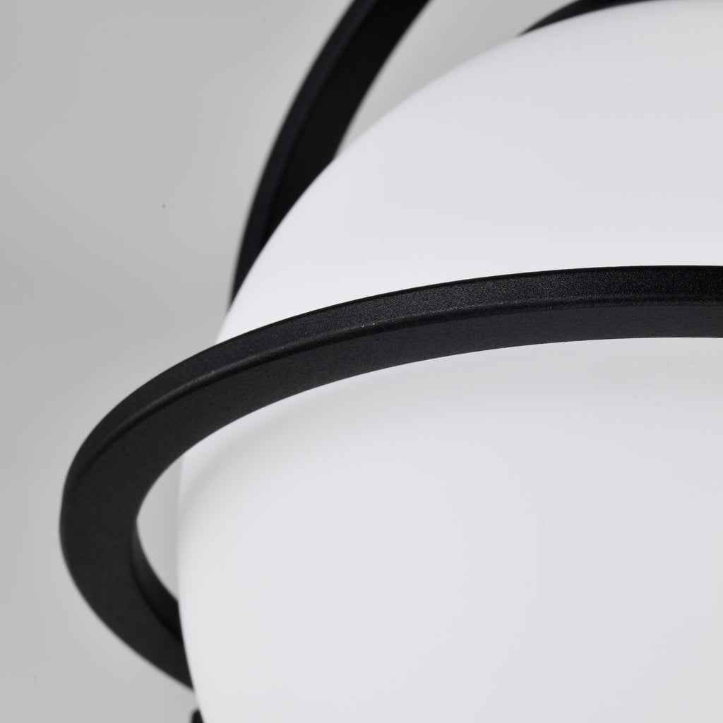 Modern Globe Flush Mount Ceiling Light with Glass Shade, E12 Base Indoor Ceiling Lamp for Bedroom, Hallway & Entryway