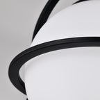 Modern Globe Flush Mount Ceiling Light with Glass Shade, E12 Base Indoor Ceiling Lamp for Bedroom, Hallway & Entryway