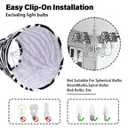 Clip-On Set of 6 Empire Chandelier Shades