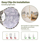 Clip-On Set of 6 Empire Chandelier Shades
