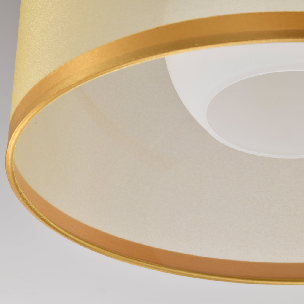 Modern&Contemporary Drum Semi-Flush Mount Light for living room