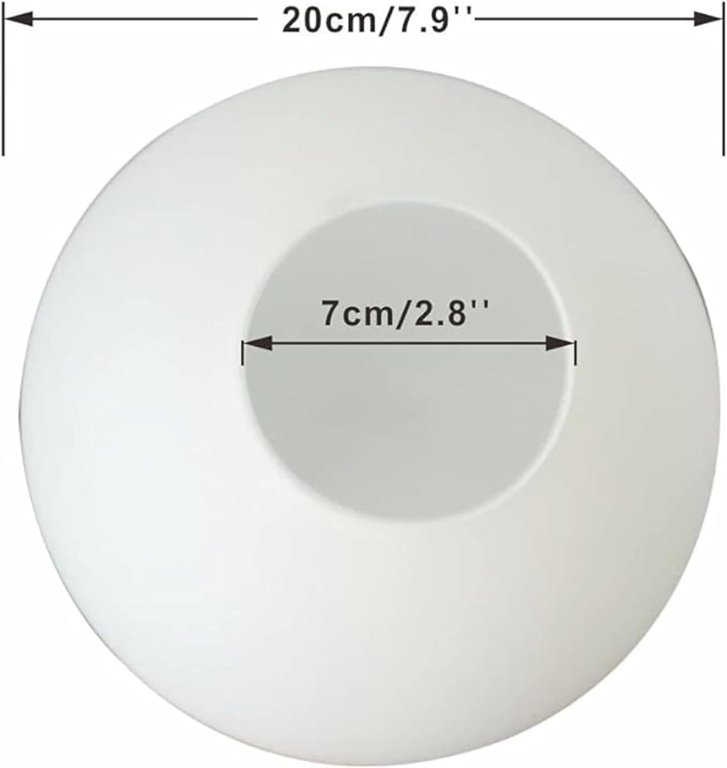 Replacement Globes For Light Fixture Frosted Milk White Glass Globe Lamp Shade Replacement 5.9” Diameter