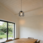 Ceiling Light Shade Cage Replacement  Black Metal Lamp Shades 3 Pack