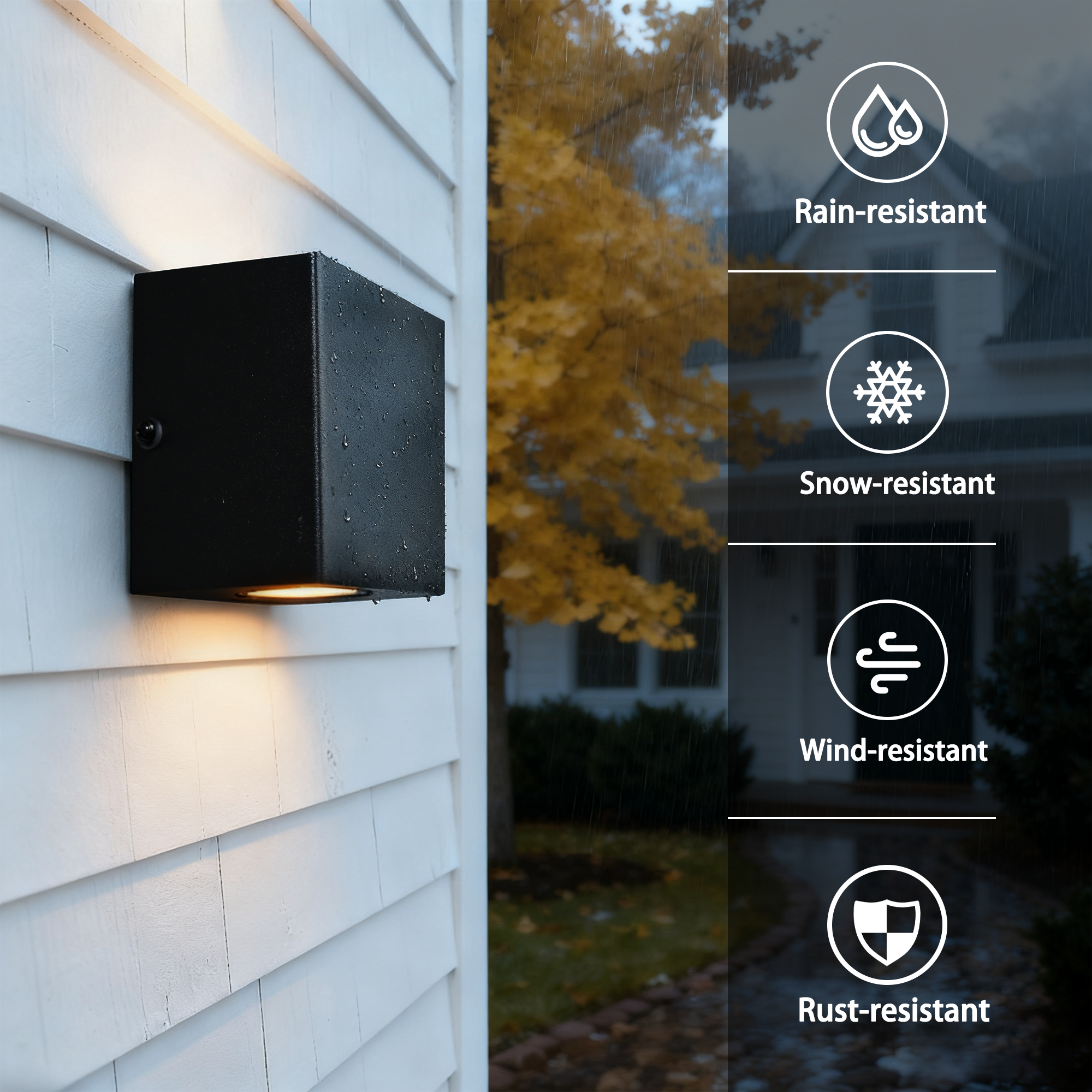 Modern Outdoor LED Wall Lights,Up and Down ,10W 3000K Exterior Lighting Fixture, Waterproof Hardwired Wall Light for Porch, Patio, Garage, and Front Door