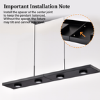 Modern 31 inch Built-in LED Hanging Light Fixture，LED Linear Pendant Light Fixtures