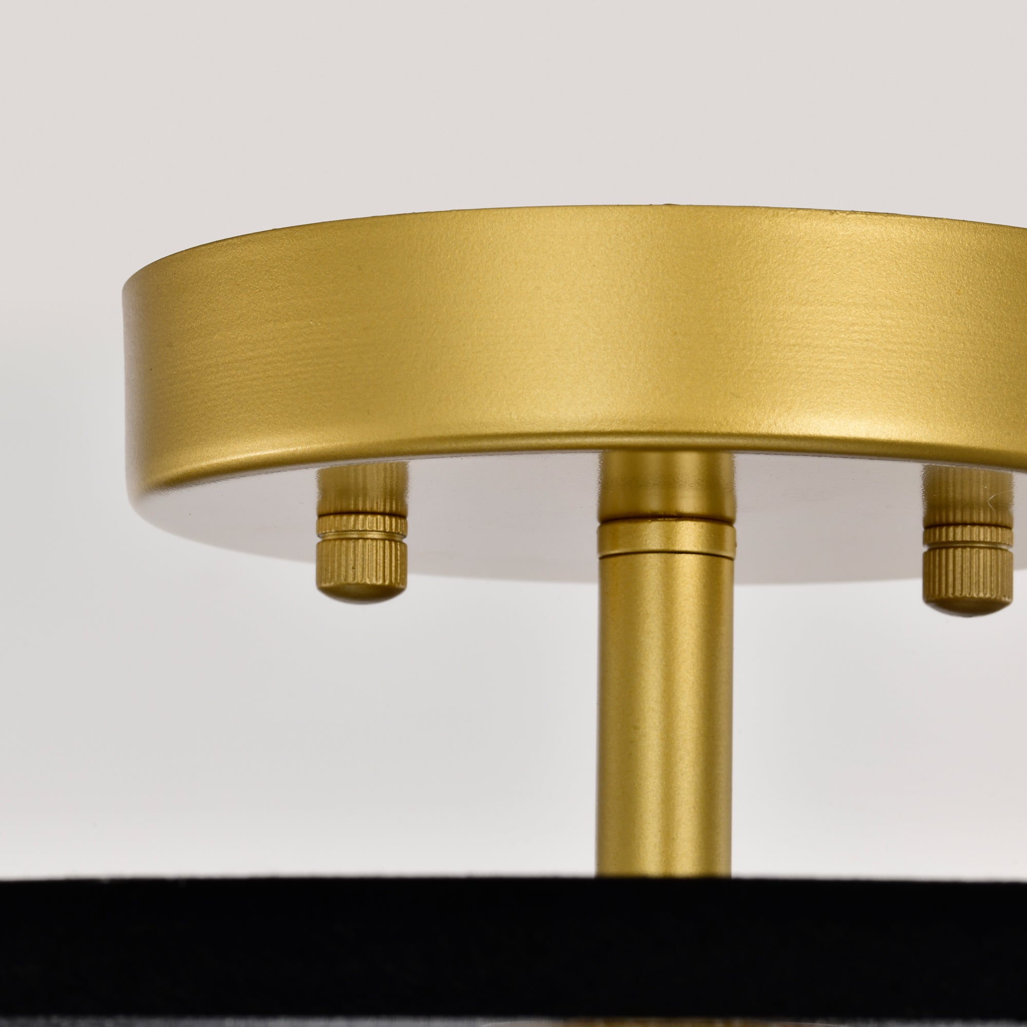 Modern&Contemporary Drum Semi-Flush Mount Light for living room