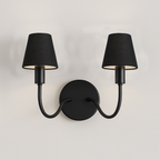 Chandelier Shades set of 6 Clip-On Small Line Empire Lampshades for E12 Candelabra Bulbs