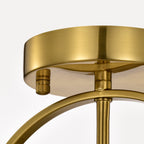 Modern Globe Flush Mount Ceiling Light with Glass Shade, E12 Base Indoor Ceiling Lamp for Bedroom, Hallway & Entryway