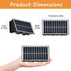 Small Solar Outdoor Wall Lights with Warm White Up & Down Lighting for Patio, Yard & Garden
