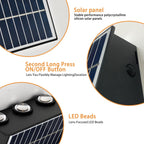 Small Solar Outdoor Wall Lights with Warm White Up & Down Lighting for Patio, Yard & Garden