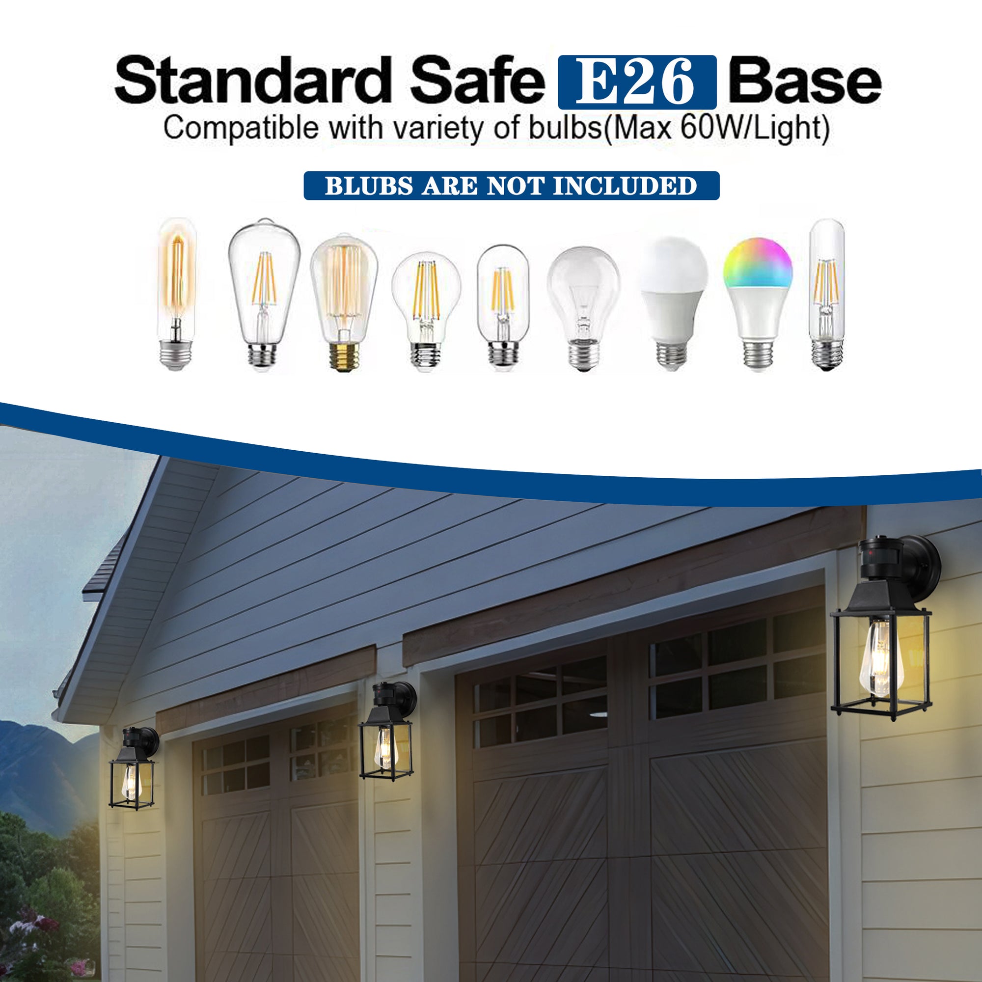 Black Outdoor Wall Light