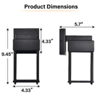 Outdoor Wall Lights, Warm White LED Modern Wall Mount Fixture -Waterproof Black Aluminum, Modern Exterior Lighting for Porch, Garage & Garden Decor