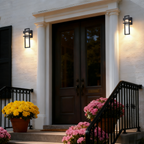 Modern LED Outdoor Wall Sconce with Wather Drop Glass for Doorway