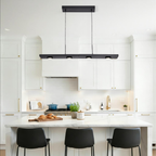 Modern 31 inch Built-in LED Hanging Light Fixture，LED Linear Pendant Light Fixtures