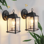 Dusk to Dawn Outdoor Wall Lights 2-Pack for patio