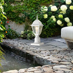 Outdoor Post Light with Pier Mount Adapter 2 Pack Outside Post Lantern