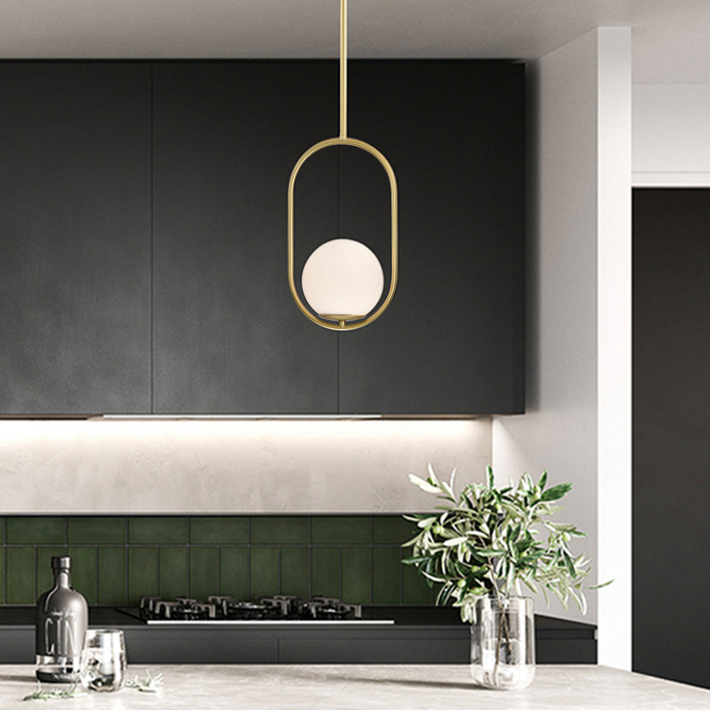 Black Pendant Light Fixtures Globe Pendant Lights 1-Light