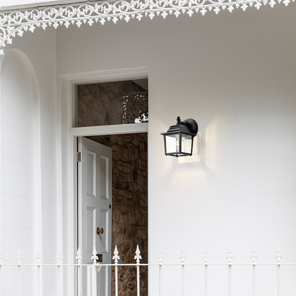 Outdoor Wall Lantern Black Wall Light Fixture Wall Sconces 2 Pack