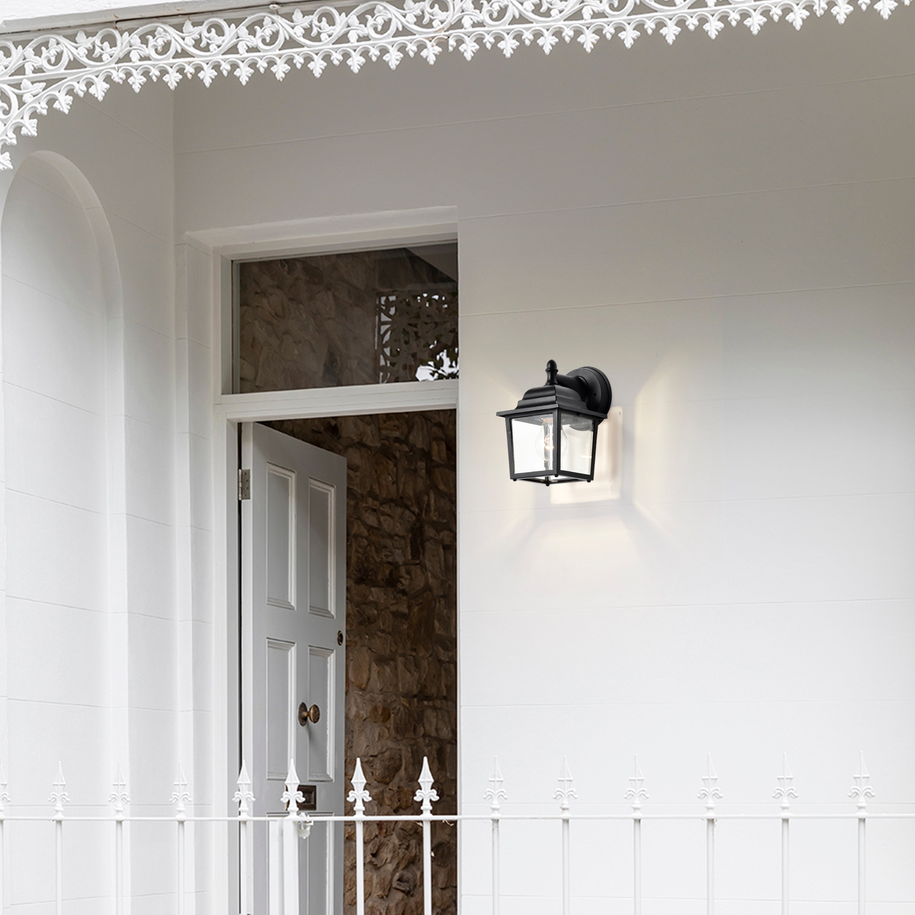 Outdoor Wall Lantern Black Wall Light Fixture Wall Sconces 2 Pack