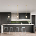 Gold Modern Globe Pendant Lighting for Kitchen Island 1-Light